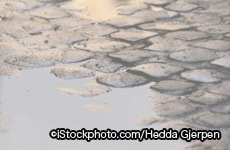 雨に濡れた道写真